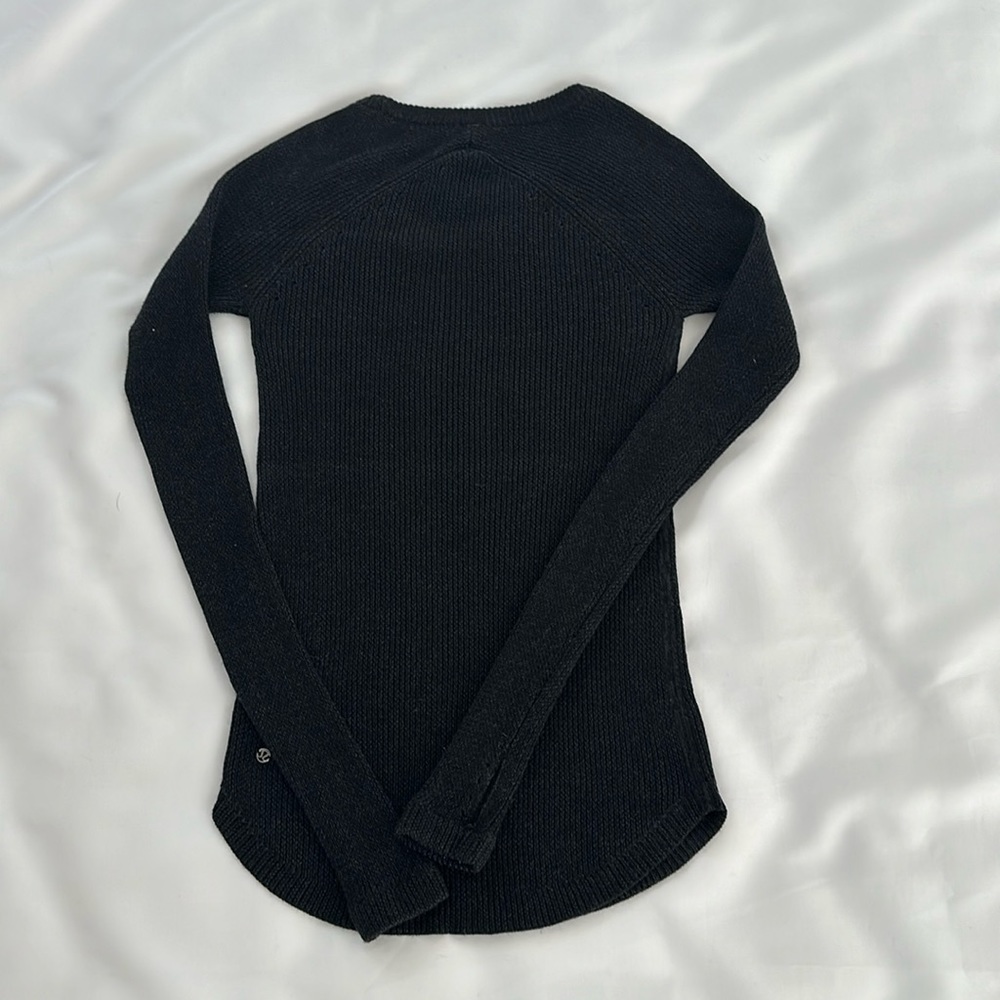 Lululemon Black Knit Sweater size 4